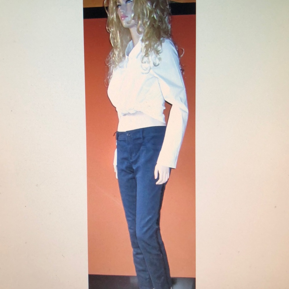 Victoria's Secret Sequin Tuxedo Jeans 16 NEW